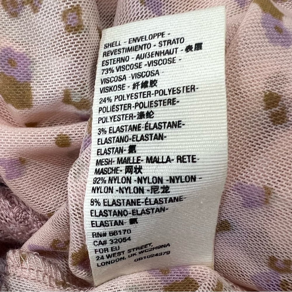FREE PEOPLE: Sweet Escape Thermal Waffle Knit  Layered Floral Chiffon Dress..NWT - Picture 10 of 11